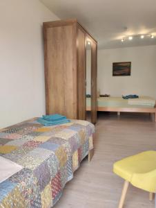 מיטה או מיטות בחדר ב-Apartma Salvia-Guest House