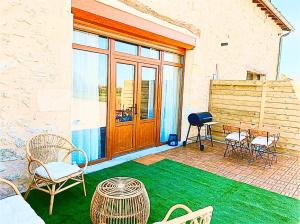 Balkón nebo terasa v ubytování domaine du bedat