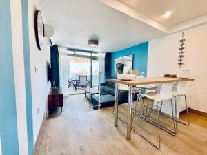Posezení v ubytování Stylish New designed apartment with terrace