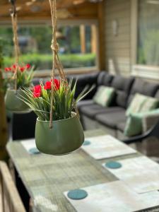 Posezení v ubytování Chalet Sint-Hubertus