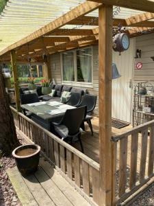 Patio nebo venkovní prostory v ubytování Chalet Sint-Hubertus