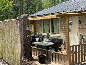 Patio nebo venkovní prostory v ubytování Chalet Sint-Hubertus