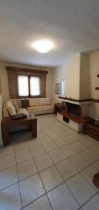 A seating area at nikol villa elani