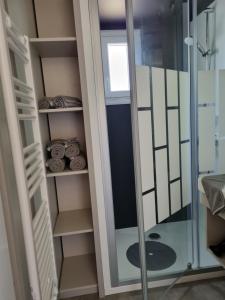 Koupelna v ubytování Chalet Etxetxoa, de 1 à 4 personnes avec Climatisation, SPA, Terrain privé et Piscine