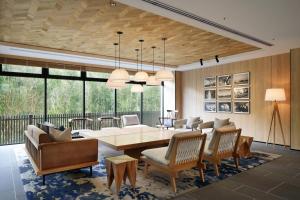 a dining room with a table and chairs at Fairfield by Marriott Wakayama Kushimoto in Kushimoto