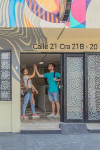 Επισκέπτες που μένουν στο Ventiuna Hotel y Coliving