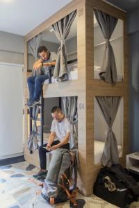 Επισκέπτες που μένουν στο Ventiuna Hotel y Coliving
