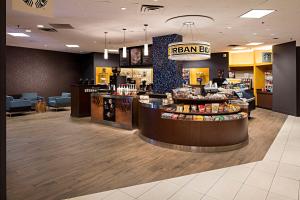 a store with a hair bar in a mall at Delta Hotels by Marriott Winnipeg in Winnipeg