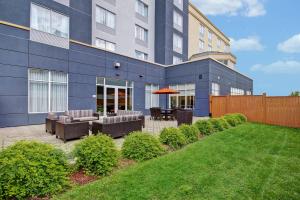a patio in front of a building at Fairfield Inn & Suites by Marriott Guelph in Guelph