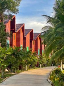 Zahrada ubytování Lodge Moni Essara Kampot