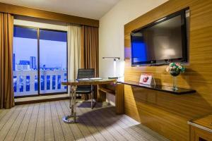TV a/nebo společenská místnost v ubytování Maple Hotel + 37 fotografií