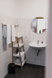 Koupelna v ubytování Hotel Cristallo