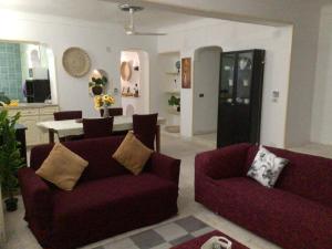 Χώρος καθιστικού στο Stand alone Villa Seabreeze with private pool