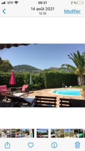 Bazén v ubytování Mon petit coin de paradis nebo v jeho okolí