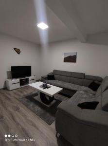 sala de estar con sofá y mesa en Apartman Anelija en Nevesinje