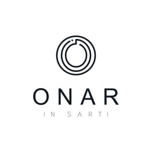 un conjunto de logotipos de círculo sobre fondo blanco en Onar in Sarti, en Sarti