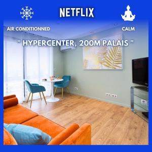 TV i/ili zabavni centar u objektu Le Classe : Hypercentre, 150m Palais, Climatisation