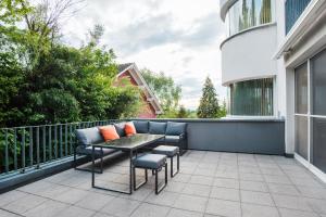 Balkón nebo terasa v ubytování Cocoon am Schloß
