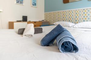 Posteľ alebo postele v izbe v ubytovaní Azur apartment on Massena street
