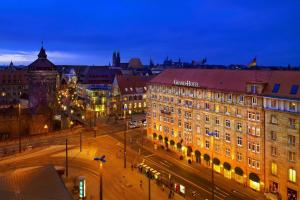 Nespecifikovaný výhled na destinaci Norimberk nebo výhled na město při pohledu z hotelu