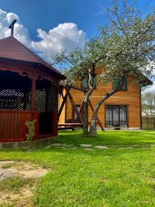 Zahrada ubytování Chalet Зоряні ночі