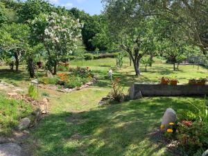 Vonkajšia záhrada v ubytovaní Villa Honey Moon