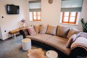 Posezení v ubytování Štekner house Apartma