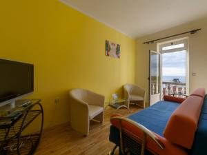 TV a/nebo společenská místnost v ubytování Apartments Krš Medinski