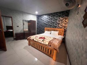 מיטה או מיטות בחדר ב-SKYmount