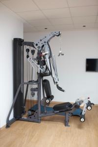 a room with a gym with a treadmill at ONOMO Hotel Tanger Med in Tangier