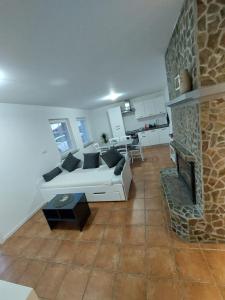 Kuchyň nebo kuchyňský kout v ubytování Apartma Sandi