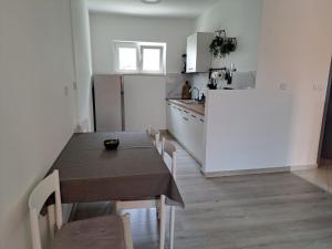 Kuchyň nebo kuchyňský kout v ubytování Apartman Alberta