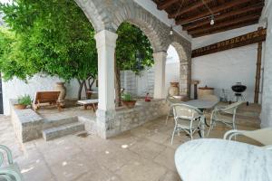 A seating area at LIVIN Hydra Garden Suite