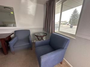 Area soggiorno di Fossil Butte Motel
