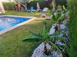 Bazén v ubytovaní Villa lujosa con spa, piscina y sala de juegos PRIVADOS alebo v jeho blízkosti