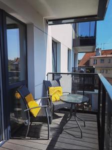 Balkón alebo terasa v ubytovaní Apartament Olecko Centrum