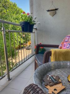 Un balcón o terraza en Apartman Diana