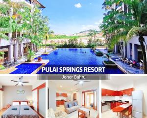 une villa avec une piscine dans le complexe d'ubud spines dans l'établissement 【Amazing】Pool View 2BR Suite @ Pulai Springs Resort, à Skudai