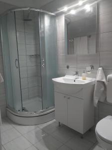 Łazienka w obiekcie Hill apartman - MAKSIMIR Rebro