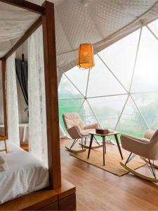 Voodi või voodid majutusasutuse Serene Glamping سيرين toas