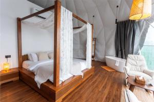 Voodi või voodid majutusasutuse Serene Glamping سيرين toas