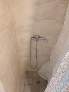 a shower with a shower head in a bathroom at GM Apartments in Tolo