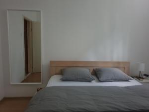 Postel nebo postele na pokoji v ubytování Novi Apartman 19