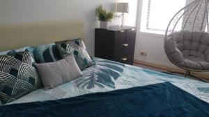 Postel nebo postele na pokoji v ubytování Dunoon Gourock Inverkip Apartment