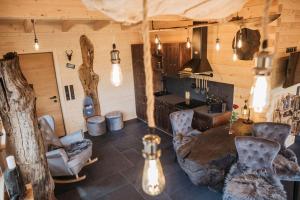 Romantikchalet Fuchsbau的休息区