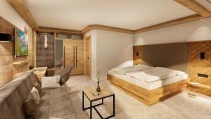 Posteľ alebo postele v izbe v ubytovaní Hotel Wagrainerhof
