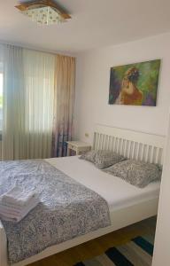 Ένα ή περισσότερα κρεβάτια σε δωμάτιο στο Apartament Carolina Parc +69 φωτογραφίες