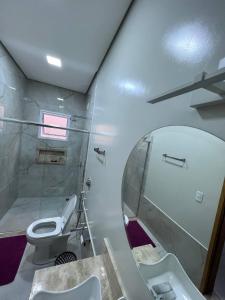 Koupelna v ubytování Casa de Temporada Mouton