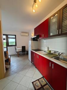 Kuchyň nebo kuchyňský kout v ubytování Apartments Bevanda