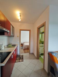 Kuchyň nebo kuchyňský kout v ubytování Apartments Bevanda